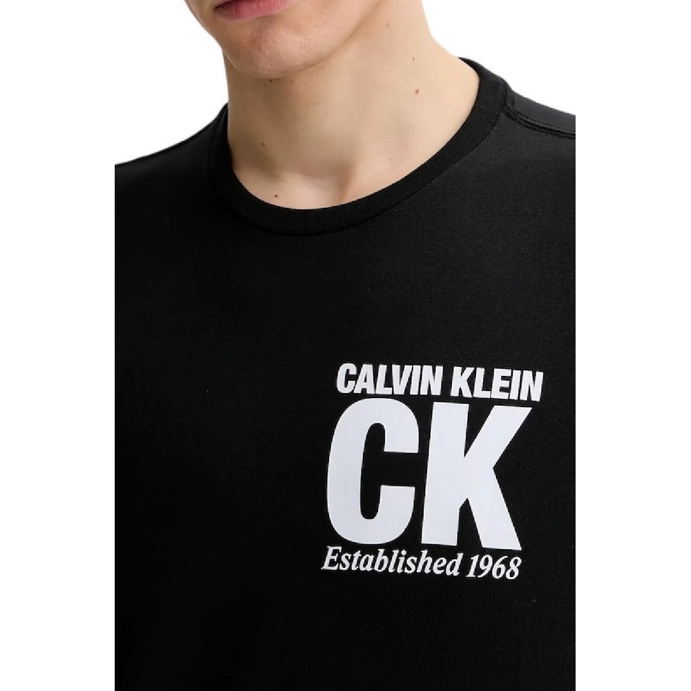 CALVIN KLEIN JEANS 30S WHSL SP CORNER GRAPHIC T-SHIRT ΜΠΛΟΥΖΑ ΑΝΔΡΙΚΗ BLACK