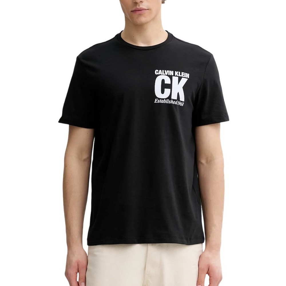 CALVIN KLEIN JEANS 30S WHSL SP CORNER GRAPHIC T-SHIRT ΜΠΛΟΥΖΑ ΑΝΔΡΙΚΗ BLACK