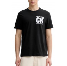 CALVIN KLEIN JEANS 30S WHSL SP CORNER GRAPHIC T-SHIRT ΜΠΛΟΥΖΑ ΑΝΔΡΙΚΗ BLACK