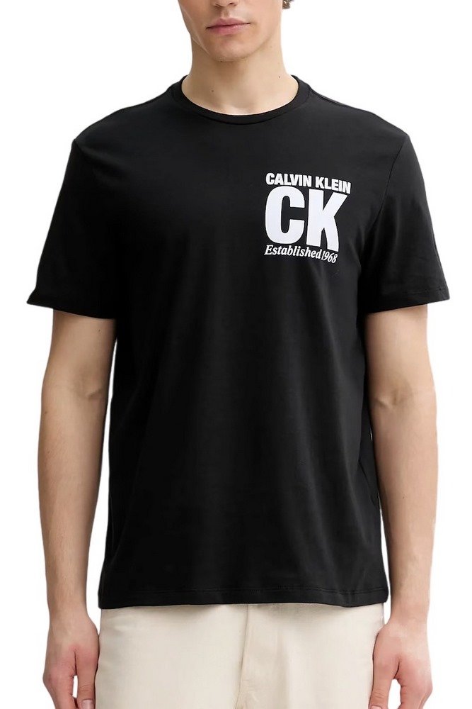 CALVIN KLEIN JEANS 30S WHSL SP CORNER GRAPHIC T-SHIRT ΜΠΛΟΥΖΑ ΑΝΔΡΙΚΗ BLACK