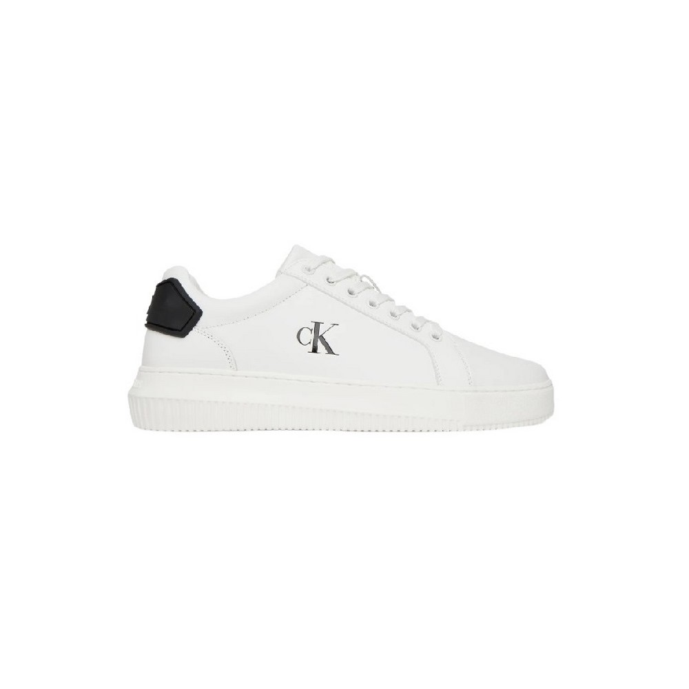 CALVIN KLEIN JEANS CHUNKY CUPSOLE RU PATCH LTH ΠΑΠΟΥΤΣΙ ΑΝΔΡΙΚΟ WHITE/BLACK