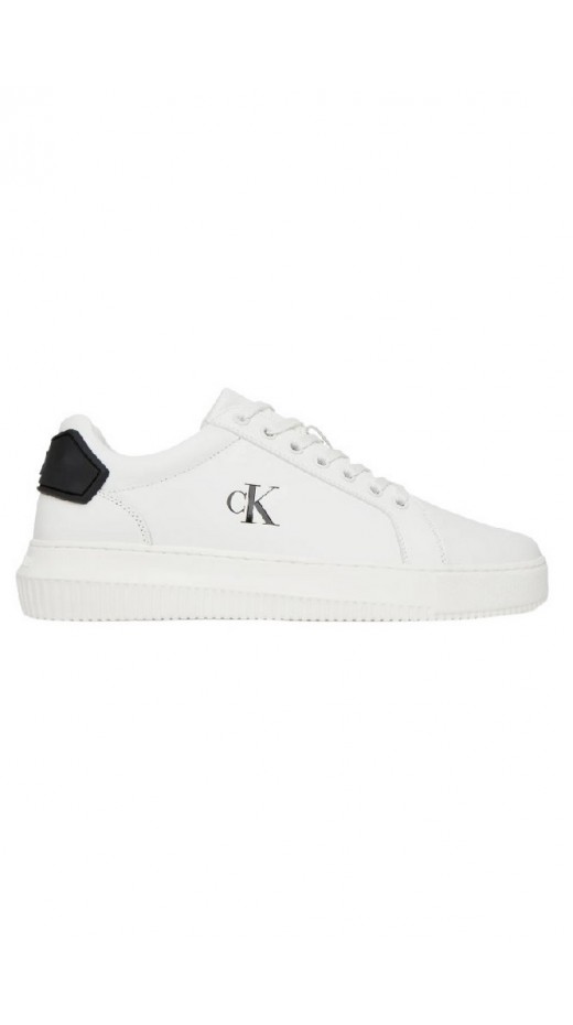 CALVIN KLEIN JEANS CHUNKY CUPSOLE RU PATCH LTH ΠΑΠΟΥΤΣΙ ΑΝΔΡΙΚΟ WHITE/BLACK