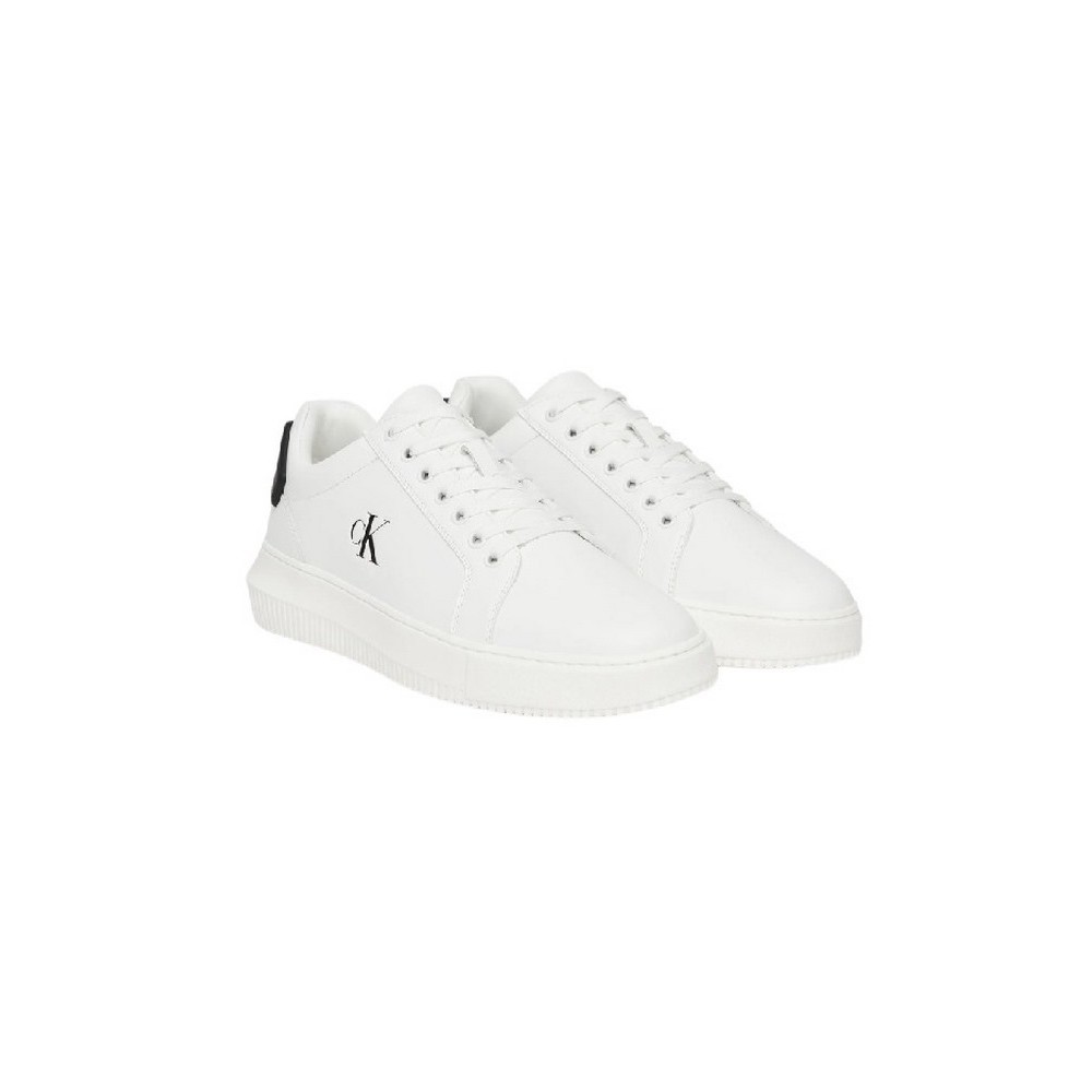 CALVIN KLEIN JEANS CHUNKY CUPSOLE RU PATCH LTH ΠΑΠΟΥΤΣΙ ΑΝΔΡΙΚΟ WHITE/BLACK