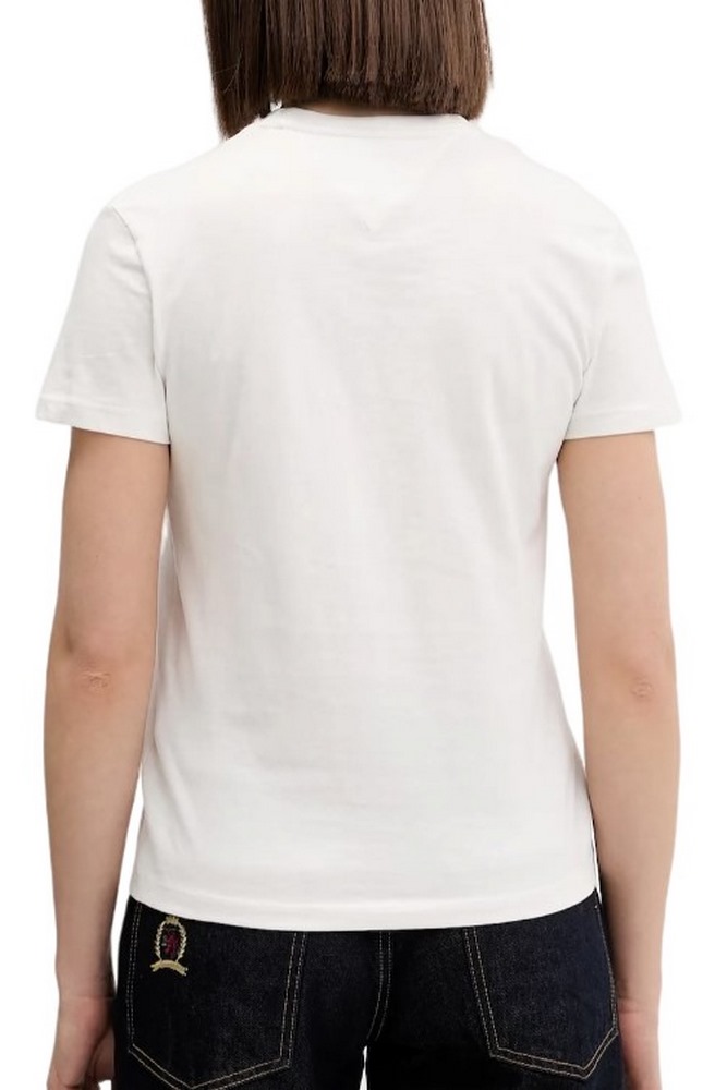 TOMMY JEANS REG ESSENTIAL LOGO 2 TEE T-SHIRT  ΜΠΛΟΥΖΑ ΓΥΝΑΙΚΕΙΑ ECRU