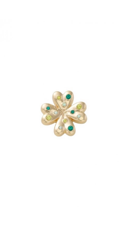 CROCS GOLD SMT GEM CLOVER JIBBITZ CHARMS ΑΞΕΣΟΥΑΡ ΓΥΝΑΙΚΕΙΟ GOLD