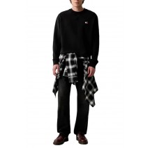 TOMMY JEANS REG BADGE CREW EXT ΜΠΛΟΥΖΑ ΦΟΥΤΕΡ ΑΝΔΡΙΚΗ BLACK