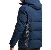 SUPERDRY CITY PADDED HOODED WIND PARKA ΜΠΟΥΦΑΝ ΑΝΔΡΙΚΟ NAVY