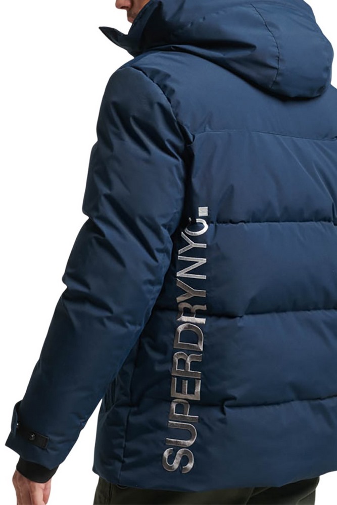 SUPERDRY D4 SDCD CITY PADDED HOODED WIND PARKA ΜΠΟΥΦΑΝ ΑΝΔΡΙΚΟ NAVY