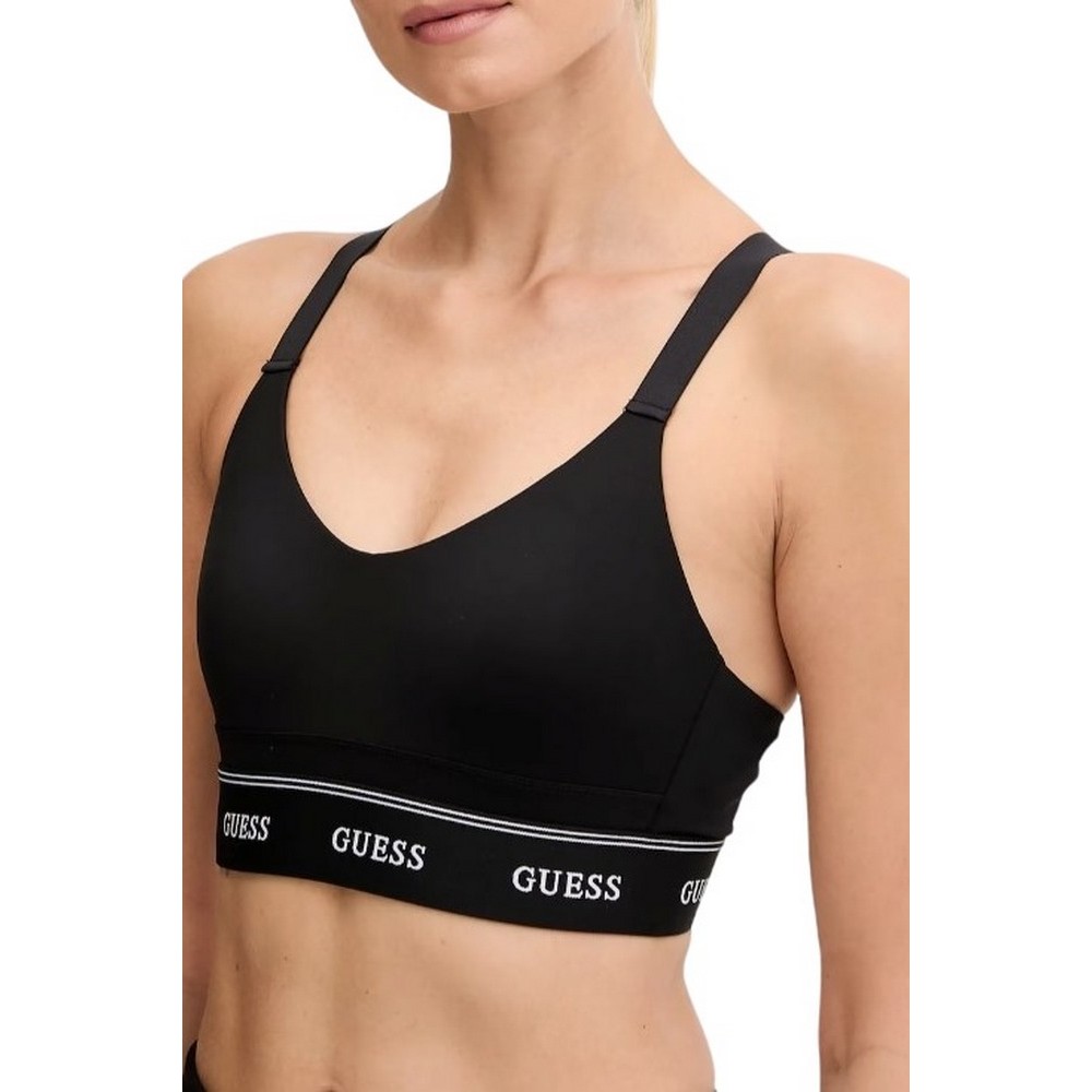 GUESS ALBA ACTIVE BRA REMOVABLE CUP ΤΟΠ ΓΥΝΑΙΚΕΙΟ BLACK