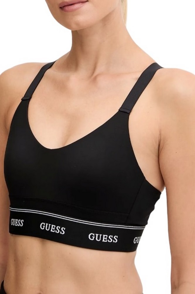 GUESS ALBA ACTIVE BRA REMOVABLE CUP ΤΟΠ ΓΥΝΑΙΚΕΙΟ BLACK