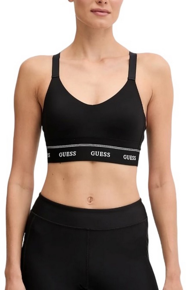 GUESS ALBA ACTIVE BRA REMOVABLE CUP ΤΟΠ ΓΥΝΑΙΚΕΙΟ BLACK