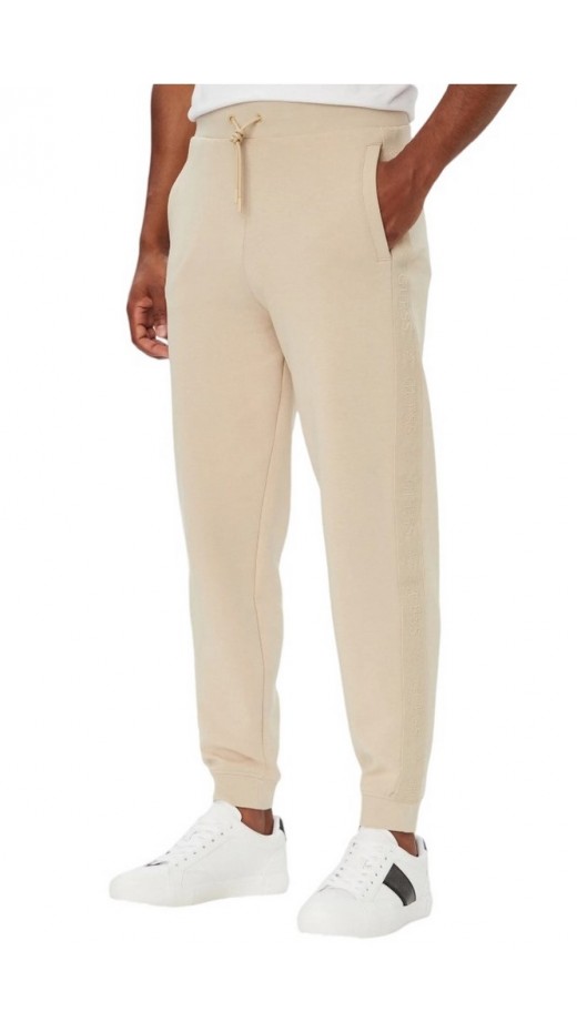 GUESS THOR CUFFED JOGGER ΦΟΡΜΑ ΠΑΝΤΕΛΟΝΙ ΑΝΔΡΙΚΟ BEIGE