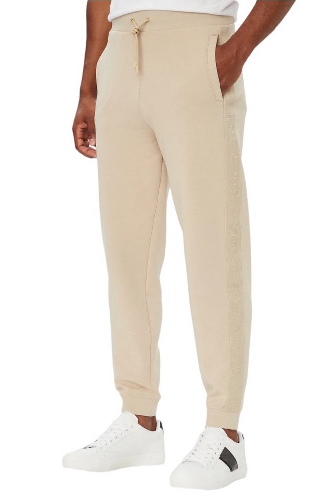GUESS THOR CUFFED JOGGER ΦΟΡΜΑ ΠΑΝΤΕΛΟΝΙ ΑΝΔΡΙΚΟ BEIGE