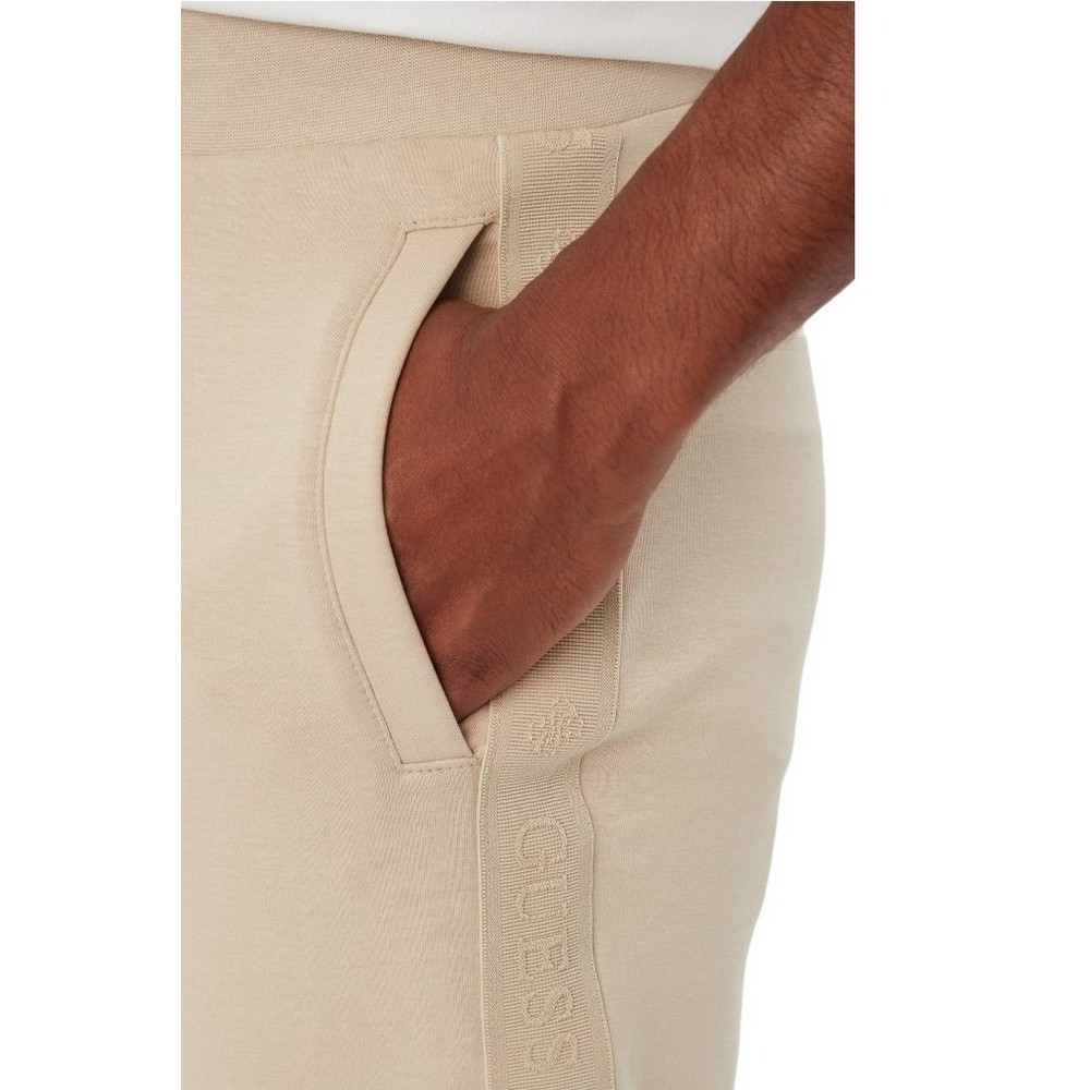 GUESS THOR CUFFED JOGGER ΦΟΡΜΑ ΠΑΝΤΕΛΟΝΙ ΑΝΔΡΙΚΟ BEIGE