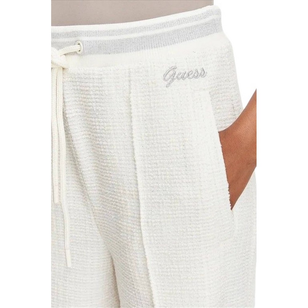 GUESS JOLE WIDE LEG PANT ΦΟΡΜΑ ΠΑΝΤΕΛΟΝΙ ΓΥΝΑΙΚΕΙΟ OFF WHITE