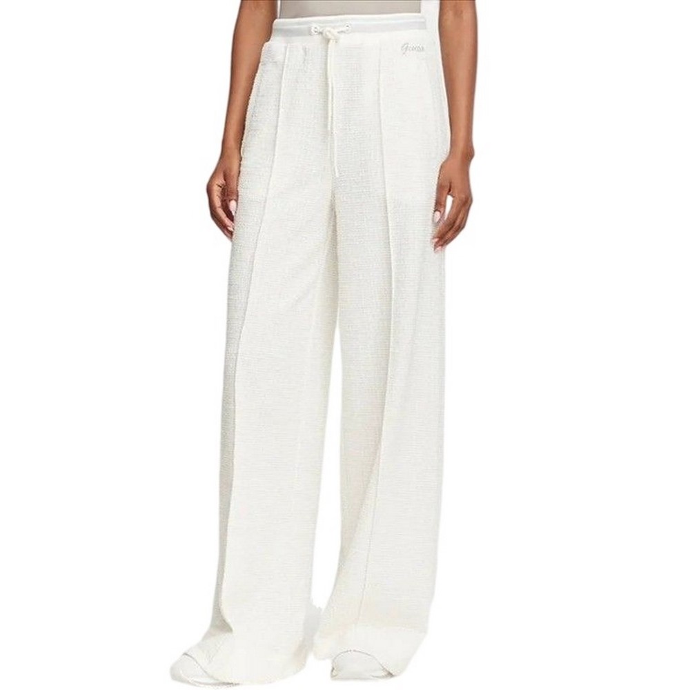 GUESS JOLE WIDE LEG PANT ΦΟΡΜΑ ΠΑΝΤΕΛΟΝΙ ΓΥΝΑΙΚΕΙΟ OFF WHITE