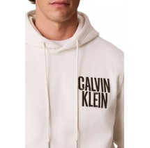 CALVIN KLEIN JEANS 350FLEECE EU BOLD CLVN KLN ΜΠΛΟΥΖΑ ΦΟΥΤΕΡ ΑΝΔΡΙΚΗ OFF WHITE