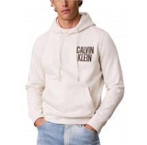 CALVIN KLEIN JEANS 350FLEECE EU BOLD CLVN KLN ΜΠΛΟΥΖΑ ΦΟΥΤΕΡ ΑΝΔΡΙΚΗ OFF WHITE
