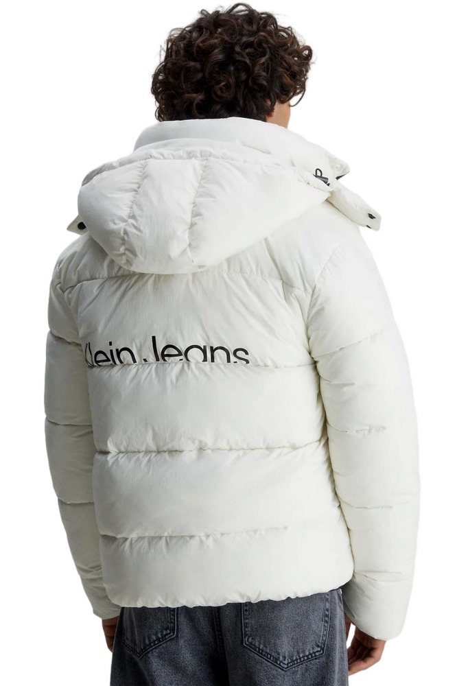 CALVIN KLEIN JEANS ESSENTIALS NON DOWN JACKET ΜΠΟΥΦΑΝ ΑΝΔΡΙΚΟ IVORY