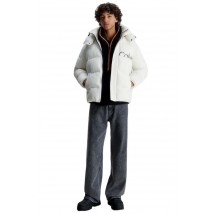 CALVIN KLEIN JEANS ESSENTIALS NON DOWN JACKET ΜΠΟΥΦΑΝ ΑΝΔΡΙΚΟ IVORY