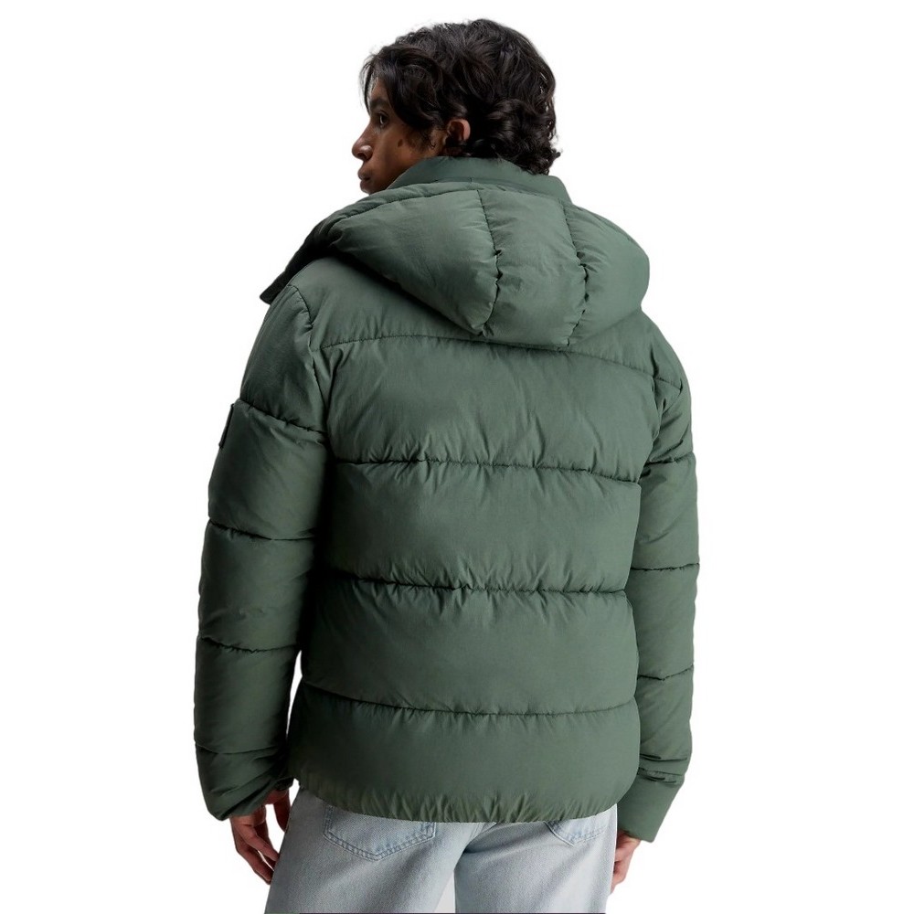 CALVIN KLEIN JEANS ESSENTIALS NON DOWN JACKET ΜΠΟΥΦΑΝ ΑΝΔΡΙΚΟ KHAKI