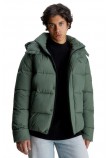 CALVIN KLEIN JEANS ESSENTIALS NON DOWN JACKET ΜΠΟΥΦΑΝ ΑΝΔΡΙΚΟ KHAKI