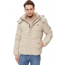 CALVIN KLEIN JEANS ESSENTIALS NON DOWN JACKET ΜΠΟΥΦΑΝ ΑΝΔΡΙΚΟ TAUPE