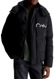 CALVIN KLEIN JEANS ESSENTIALS NON DOWN JACKET ΜΠΟΥΦΑΝ ΑΝΔΡΙΚΟ BLACK