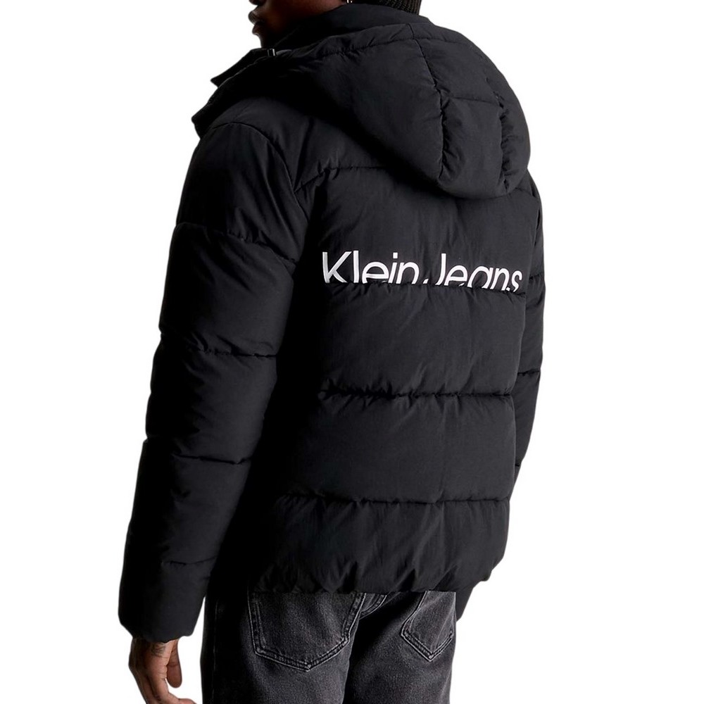 CALVIN KLEIN JEANS ESSENTIALS NON DOWN JACKET ΜΠΟΥΦΑΝ ΑΝΔΡΙΚΟ BLACK