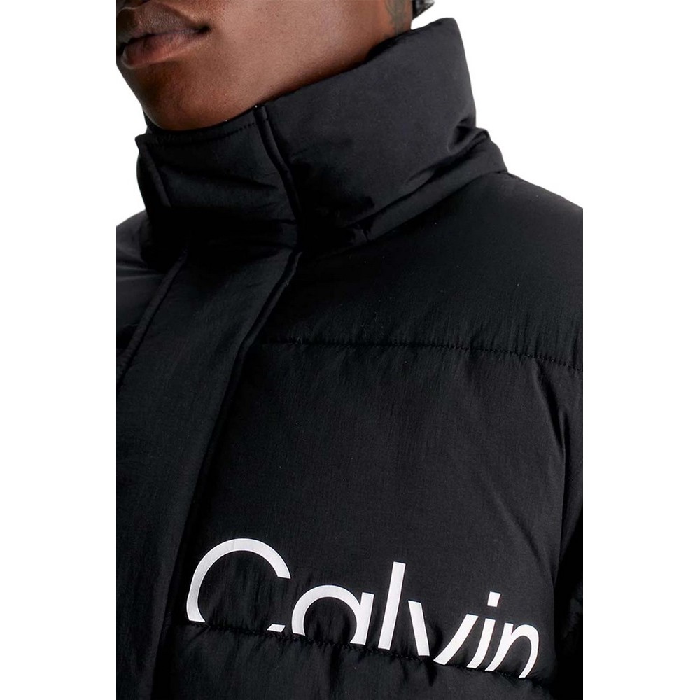 CALVIN KLEIN JEANS ESSENTIALS NON DOWN JACKET ΜΠΟΥΦΑΝ ΑΝΔΡΙΚΟ BLACK