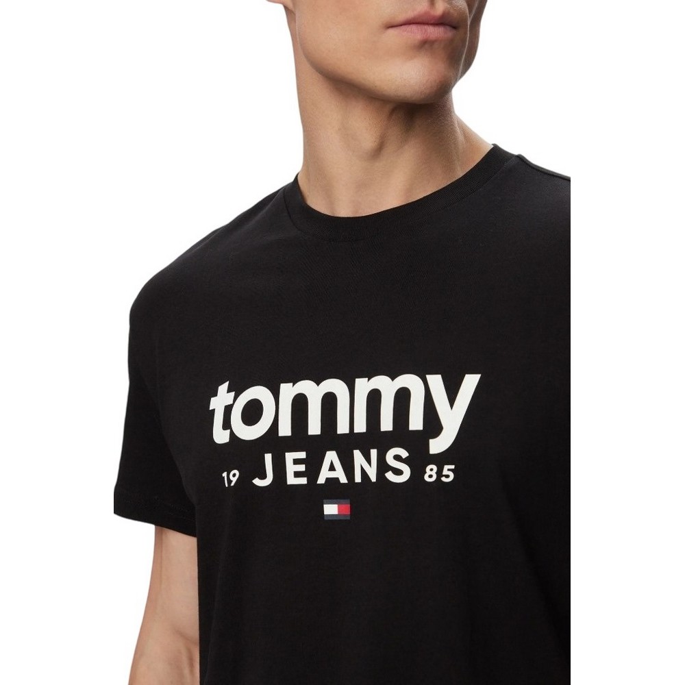TOMMY JEANS SLIM GRAPHIC T-SHIRT ΜΠΛΟΥΖΑ ΑΝΔΡΙΚΗ BLACK