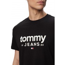TOMMY JEANS SLIM GRAPHIC T-SHIRT ΜΠΛΟΥΖΑ ΑΝΔΡΙΚΗ BLACK
