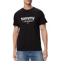 TOMMY JEANS SLIM GRAPHIC T-SHIRT ΜΠΛΟΥΖΑ ΑΝΔΡΙΚΗ BLACK