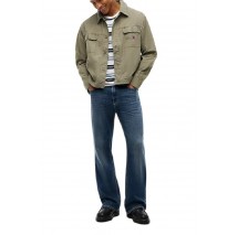 TOMMY JEANS ESSENTIAL OVERSHIRT ΠΟΥΚΑΜΙΣΟ ΑΝΔΡΙΚΟ MILITARY GREEN