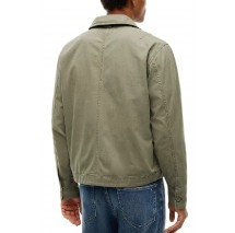 TOMMY JEANS ESSENTIAL OVERSHIRT ΠΟΥΚΑΜΙΣΟ ΑΝΔΡΙΚΟ MILITARY GREEN