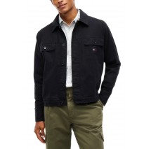 TOMMY JEANS ESSENTIAL OVERSHIRT ΠΟΥΚΑΜΙΣΟ ΑΝΔΡΙΚΟ BLACK