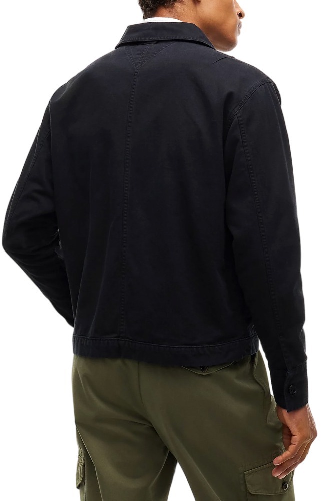 TOMMY JEANS ESSENTIAL OVERSHIRT ΠΟΥΚΑΜΙΣΟ ΑΝΔΡΙΚΟ BLACK