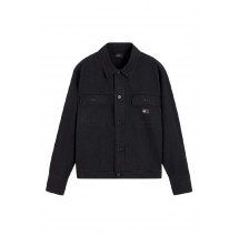 TOMMY JEANS ESSENTIAL OVERSHIRT ΠΟΥΚΑΜΙΣΟ ΑΝΔΡΙΚΟ BLACK