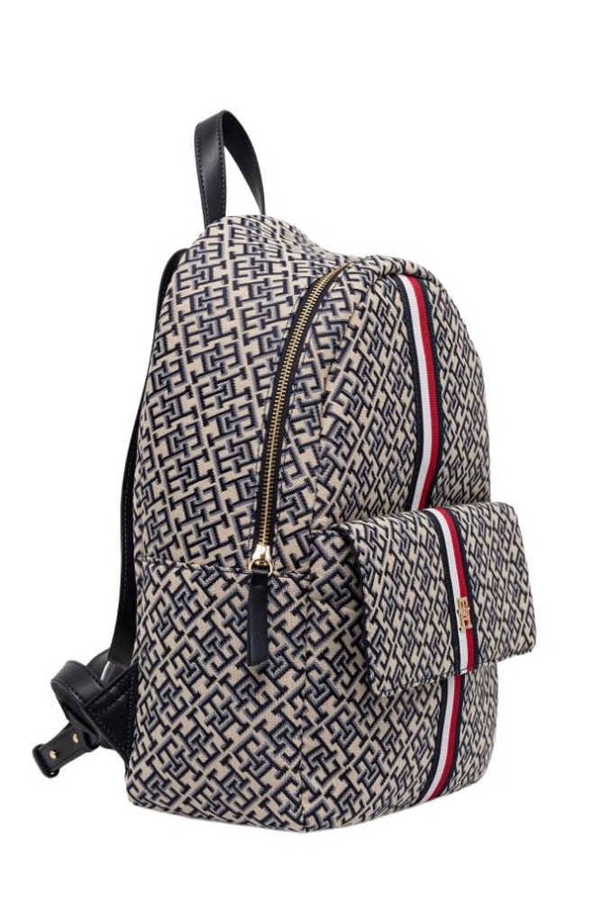 TOMMY HILFIGER JACQUARD ESS BACKPACK ΤΣΑΝΤΑ ΓΥΝΑΙΚΕΙΑ NAVY