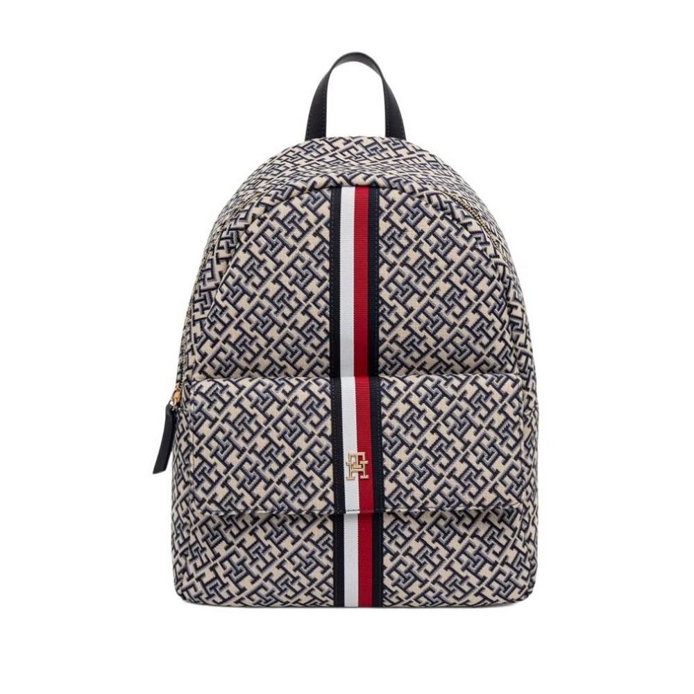 TOMMY HILFIGER JACQUARD ESS BACKPACK ΤΣΑΝΤΑ ΓΥΝΑΙΚΕΙΑ NAVY
