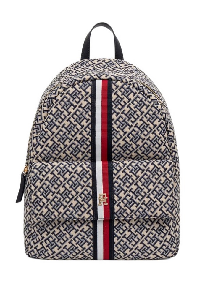 TOMMY HILFIGER JACQUARD ESS BACKPACK ΤΣΑΝΤΑ ΓΥΝΑΙΚΕΙΑ NAVY