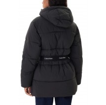 CALVIN KLEIN JEANS BELTED MIDWEIGHT PUFFER ΜΠΟΥΦΑΝ ΓΥΝΑΙΚΕΙΟ BLACK