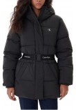 CALVIN KLEIN JEANS BELTED MIDWEIGHT PUFFER ΜΠΟΥΦΑΝ ΓΥΝΑΙΚΕΙΟ BLACK