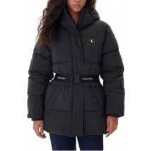 CALVIN KLEIN JEANS BELTED MIDWEIGHT PUFFER ΜΠΟΥΦΑΝ ΓΥΝΑΙΚΕΙΟ BLACK