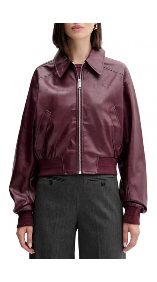 CALVIN KLEIN JEANS A-CRPPD CRNKL FX LTH ΜΠΟΥΦΑΝ ΓΥΝΑΙΚΕΙΟ BORDEAUX