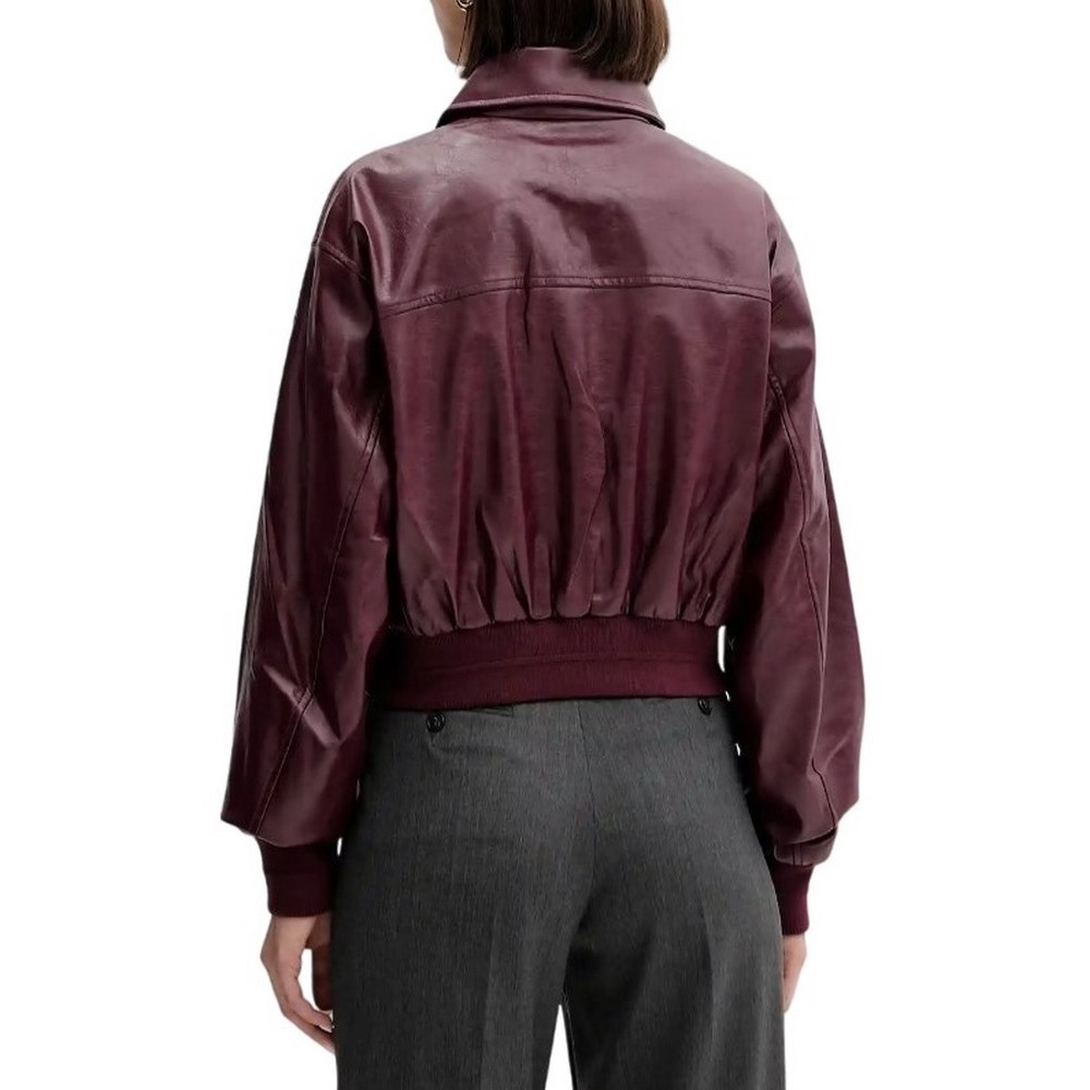 CALVIN KLEIN JEANS A-CRPPD CRNKL FX LTH ΜΠΟΥΦΑΝ ΓΥΝΑΙΚΕΙΟ BORDEAUX