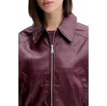 CALVIN KLEIN JEANS A-CRPPD CRNKL FX LTH ΜΠΟΥΦΑΝ ΓΥΝΑΙΚΕΙΟ BORDEAUX