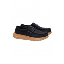 HEY DUDE WALLY COMF FULL GRAIN LATHER ΠΑΠΟΥΤΣΙ ΑΝΔΡΙΚΟ BLACK