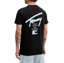 TOMMY JEANS REG SIGNATURE CITY TEE T-SHIRT ΜΠΛΟΥΖΑ ΑΝΔΡΙΚΗ BLACK