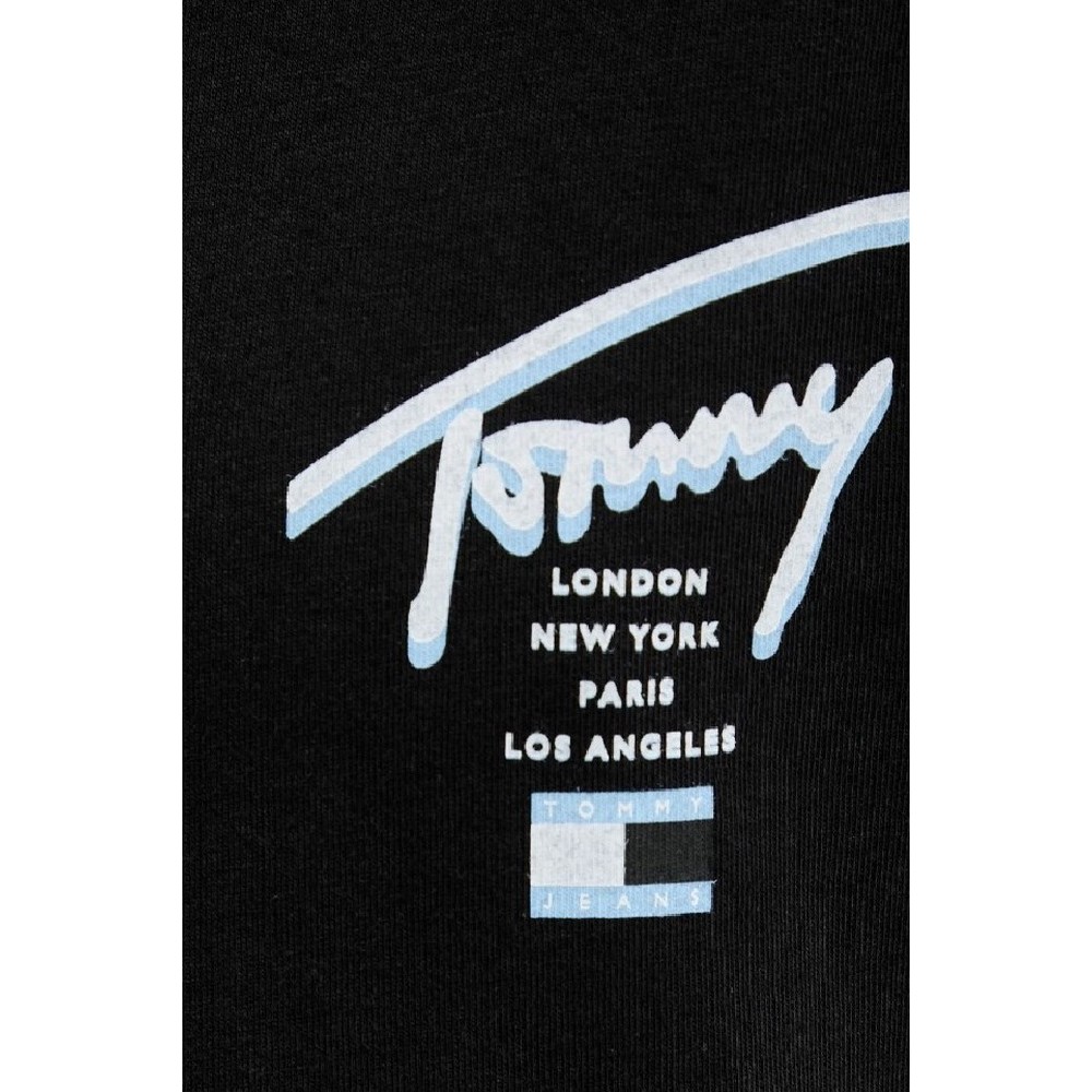 TOMMY JEANS REG SIGNATURE CITY TEE T-SHIRT ΜΠΛΟΥΖΑ ΑΝΔΡΙΚΗ BLACK